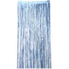 3Stk Tassel Fransen Vorhang Himmelblau Leicht Zu Installieren
