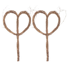 6 Valentinstag Kränze Rattan Wand Tür Hängedekoration