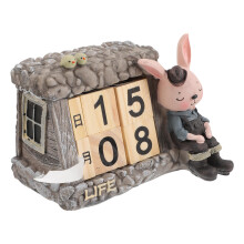 2Stk Holzkalender Schreibtischkalender Blockkalender Geschenk