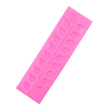2Stk Pink Silikon Kuchenform Blattmuster Für Fondant Und Backspaß