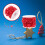 2Rolls Red Plastic Beaded Heart Chain for DIY Jewelry Making 7