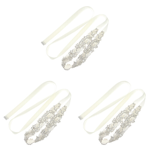3Stk Gürtel Hochzeit Mit Schmuck 1