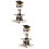 2 Sets Abschluss Cupcake Stand 3-stöckig Papier 11