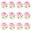 36Stk Leichte Blumen Pink Für Dinner 1