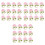 36Stk Leichte Blumen Pink Für Dinner 8