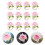 36Stk Leichte Blumen Pink Für Dinner 10