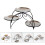 2Sets Kuchen Display Regal in Silber Für 9