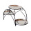 2Sets Kuchen Display Regal in Silber Für 11