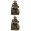2Stk Desktop Guan Statue Messing Skulptur Figur 7