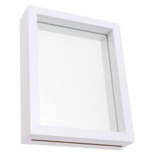2Stk Weißer Displaykasten Doppelseitiger Schmetterlingsrahmen Für DIY