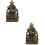 2Stk Desktop Guan Statue Messing Skulptur Figur 8
