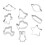 18Stk Wiederverwendbare Backform Universe Design Für DIY 1