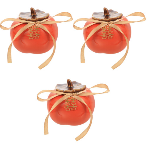3Stück Persimonen Tee Dose, Snack Dose, Für Hochzeit 2