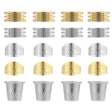 100Stk Professionelle Kupfer Fingerhüte Nähschutz Für DIY Bunt