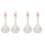 4Stk Ceramic Kinderteller Cartoon Hasenform 3