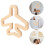 Khaki Holz Flugzeug Deko Stabil Desktop Ornament Rustikal Elegant 3