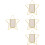 4Stk Drehbarer Bilderrahmen Desktop Modern Wohnaccessoires 6