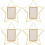 4Stk Drehbarer Bilderrahmen Desktop Modern Wohnaccessoires 5