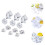 40Ud Cubos De Hielo Artificial Reutilizables Color Para Decorar 10