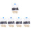 1000Ud Ojos Para Negro Plástico Durable DIY Accesorios 6