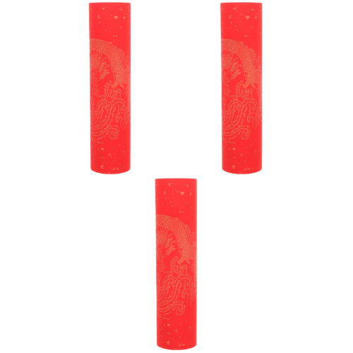 3 Rolls Calligraphy Red Paper Chinese Blank Writing Paper 2