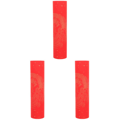 3 Rolls Calligraphy Red Paper Chinese Blank Writing Paper 1