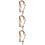 3Pièces Croix Bois Clair Perles 8
