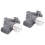2Pcs Grey Baby Photo Props Soft Comfortable Wrap Swaddle 4