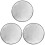 3Pcs Fire Pit Mat Silver Fireproof Cushion for Patio and Camping 3