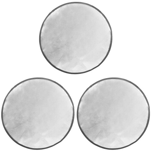 3Pcs Fire Pit Mat Silver Fireproof Cushion for Patio and Camping 2