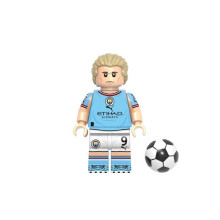 (Haaland)Soccer Super Star Building Block Toy Messi Ronaldo Mini Figure Doll Plastic Abs