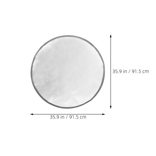 3Pcs Fire Pit Mat Silver Fireproof Cushion for Patio and Camping 1