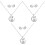 3 Sets Easter Bunny Eardrop Necklace Cartoon Jewelry 5