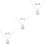 3 Sets Easter Bunny Eardrop Necklace Cartoon Jewelry 7