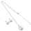 3 Sets Easter Bunny Eardrop Necklace Cartoon Jewelry 3