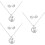 3 Sets Easter Bunny Eardrop Necklace Cartoon Jewelry 9