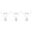 3 Sets Easter Bunny Eardrop Necklace Cartoon Jewelry 6