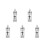 5Pcs Holy Water Bottle: Refillable Glass With Cross 9