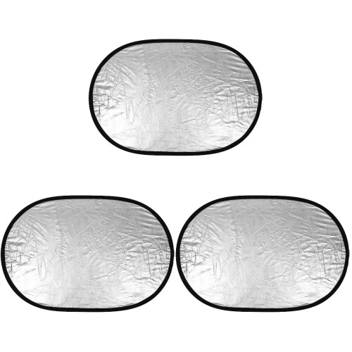 3Pcs Photography Reflectors Silver Light Diffuser Panels for Outdoors 1