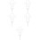 5Pcs White Decorative Cemetery Stakes Easy Insert Lawn Yard Ornament 7