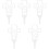 5Pcs White Decorative Cemetery Stakes Easy Insert Lawn Yard Ornament 3