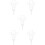 5Pcs White Decorative Cemetery Stakes Easy Insert Lawn Yard Ornament 8