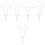 5Pcs White Decorative Cemetery Stakes Easy Insert Lawn Yard Ornament 4