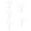5Pcs White Decorative Cemetery Stakes Easy Insert Lawn Yard Ornament 11