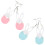 8 Pairs Bunny Shape Acrylic Earring Rabbit Pendant Easter Ornament 11