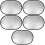 5Pcs Portable 2-In-1 Collapsible Oval Light Reflector 7