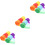 6Sets Colored Crepe Paper Rolls for Halloween Party and Craft Projects 5