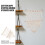Hanging Plush Toy Storage Net Wall Mounted Boho Kids Room Decor 8