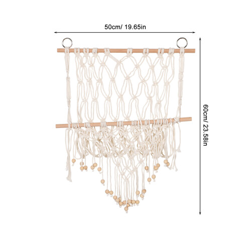 Hanging Plush Toy Storage Net Wall Mounted Boho Kids Room Decor 1