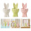 3Pcs Ceramic Bunny Ear Egg Holder Rabbit Shaped Porcelain Cup 10